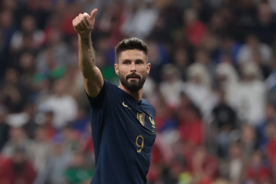 Olivier Giroud, m&aacute;ximo goleador hist&oacute;rico de de Francia que ha anunciado su retirada de la selecci&oacute;n a la conclusi&oacute;n de la Eurocopa. EFE/ Juan Ignacio Roncoroni