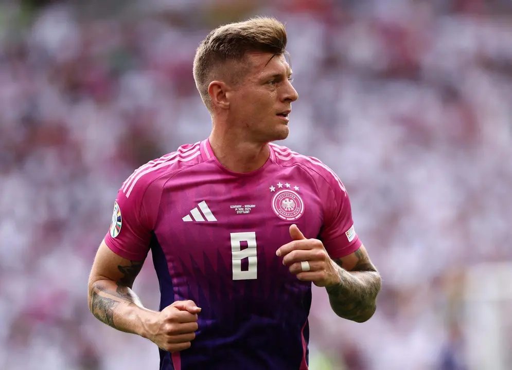 El jugador alem&aacute;n, Toni Kroos. EFE/EPA/ANNA SZILAGYI