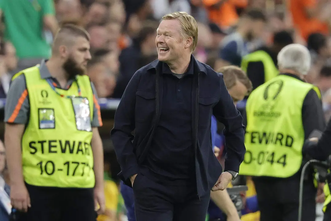 Ronald Koeman, seleccionador de Pa&iacute;ses Bajos en M&uacute;nich, Alemania. EFE/EPA/RONALD WITTEK