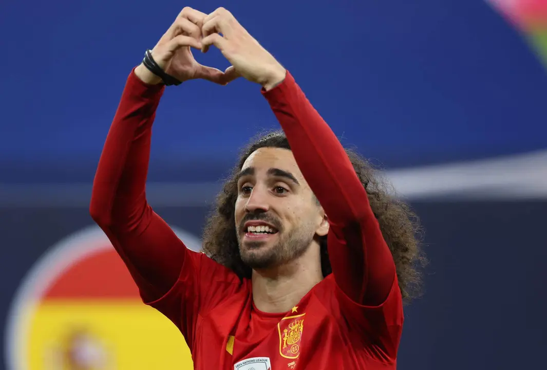 Marc Cucurella, lateral izquierdo del Chelsea en Berl&iacute;n. EFE/EPA/FRIEDEMANN VOGEL
