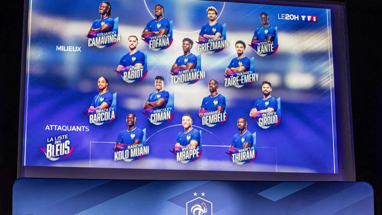 Lista de Francia para la Eurocopa. EFE/EPA/CHRISTOPHE PETIT TESSON