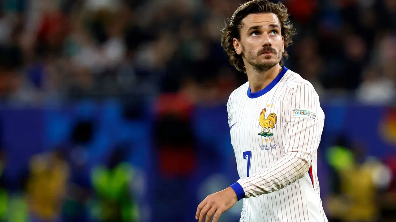 Griezmann, en el partido de cuartos de final ante Portugal. EFE/EPA/ROBERT GHEMENT