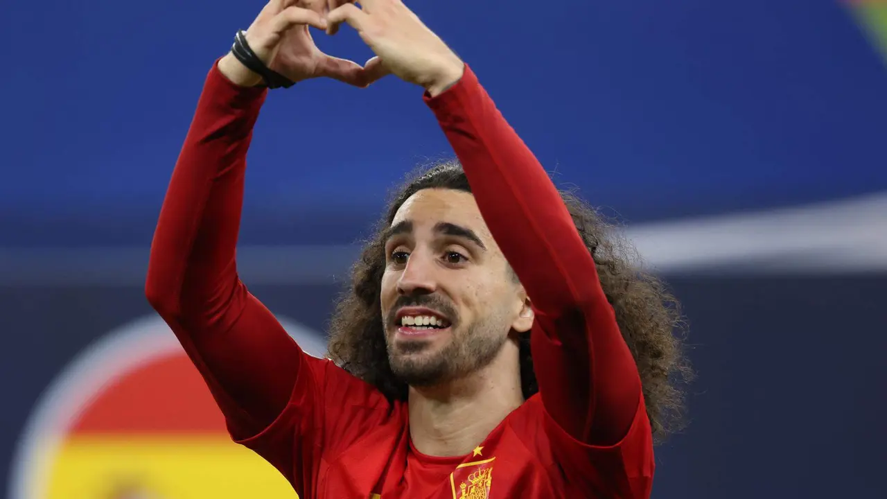 Marc Cucurella, lateral izquierdo del Chelsea en Berl&iacute;n. EFE/EPA/FRIEDEMANN VOGEL